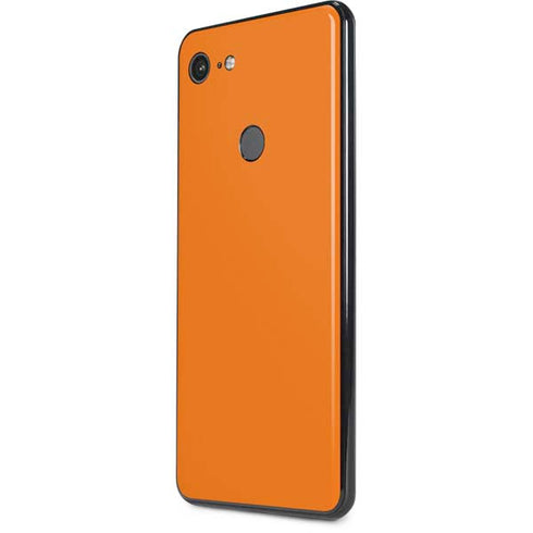 Orange Solid Google Pixel 3 XL Skin